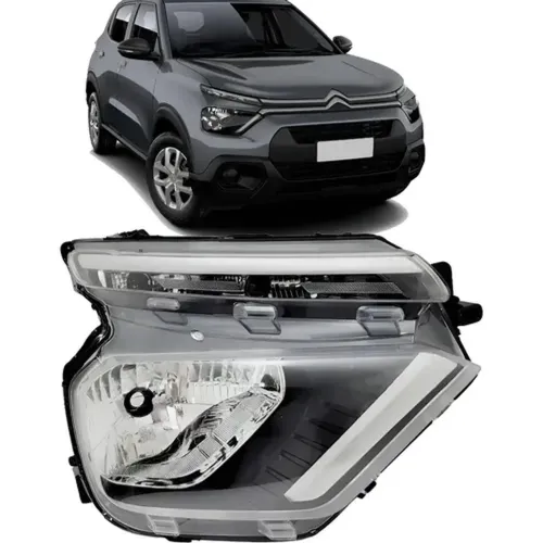 Farol Citroen C3 2022 2023 2024 2025 Sem Led Drl