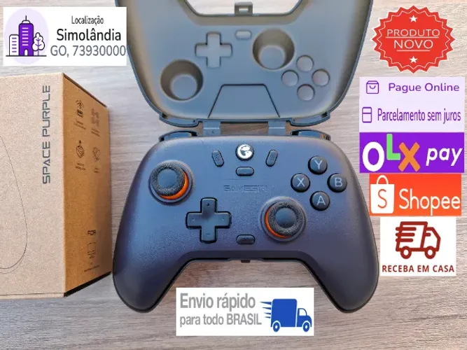 KIT 2 Joystick Controle Sem Fio para PC Steam Switch Smartphones GameSir T4 Nova Lite