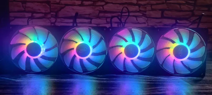 4x Fans DeepCool CF120 ARGB + Controladora DeepCool 4xFan PWM