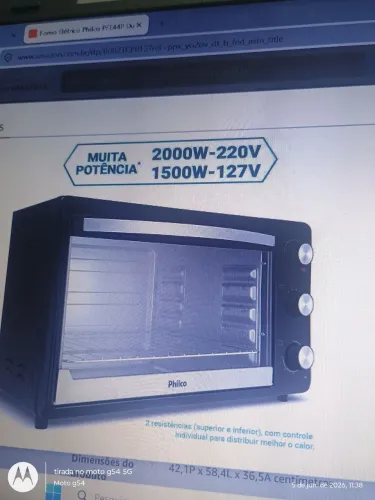 Vendo Forno Elétrico Philco - 44L 220v