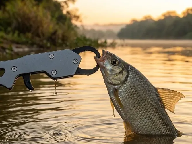 Alicate Pega Peixe Alumínio Modelo Pinça Novo