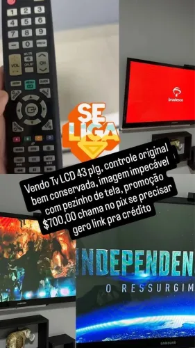Tv LDC 43 polegadas impecável