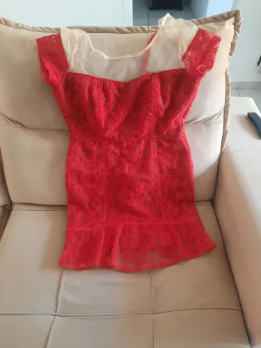 Vestido vermelho social