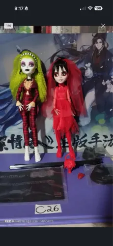 Bonecas lydia and Beetlejuice reservada