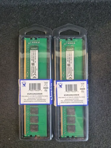 Kit 16GB Memoria Ram Kingston 3200Mhz - Lacrada