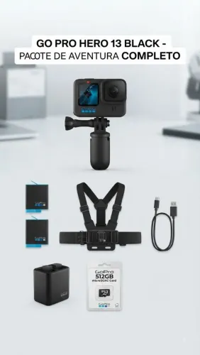 Gopro hero 13 black + acessórios