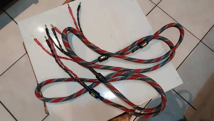 Cabos de áudio hi-fi para caixas acústicas plug tipo banana 