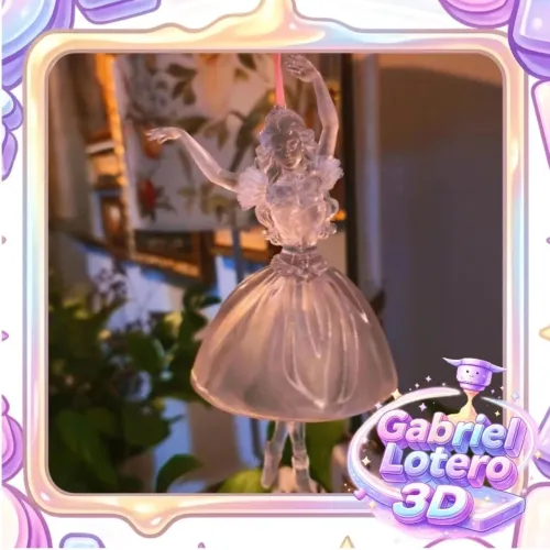 Enfeite Bailarina Clara Princesa Caramelo do filme Barbie e o Quebra Nozes - impressão 3D