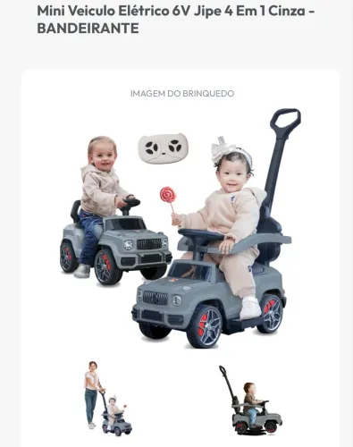 Mini Veículo elétrico 4 em 1 