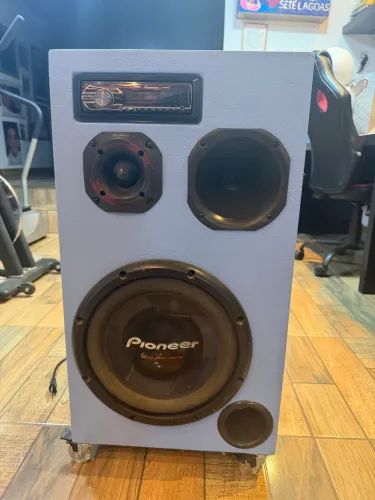 TRIO RESIDENCIAL PIONEER 12? + TARAMPS 800W + JFA 36A ? COMPLETO