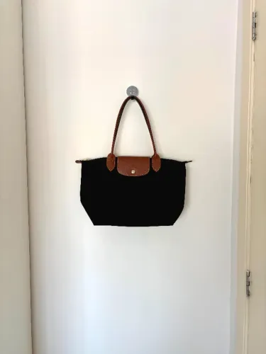 Bolsa Longchamp Le Pliage Original Tamanho M Preta (Usado)