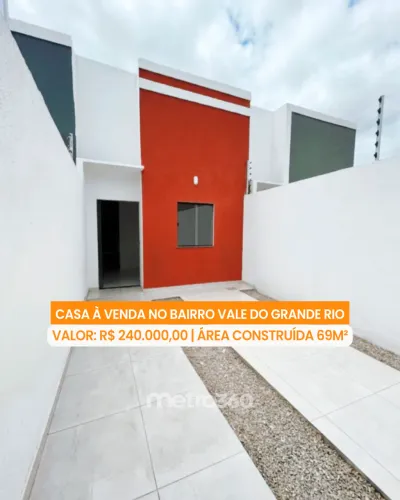 Casa à venda no bairro Vale do Grande Rio, 3 quartos, sendo 01 suíte, Petrolina