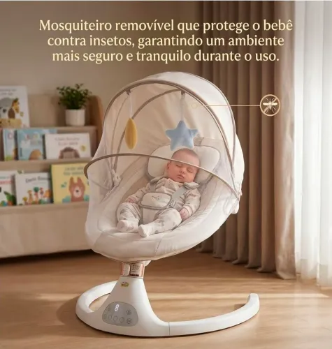 Cadeira de balanço automática para bebê