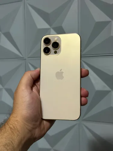 iPhone 13 Pro Max dourado 128 GB Garantia 6 meses