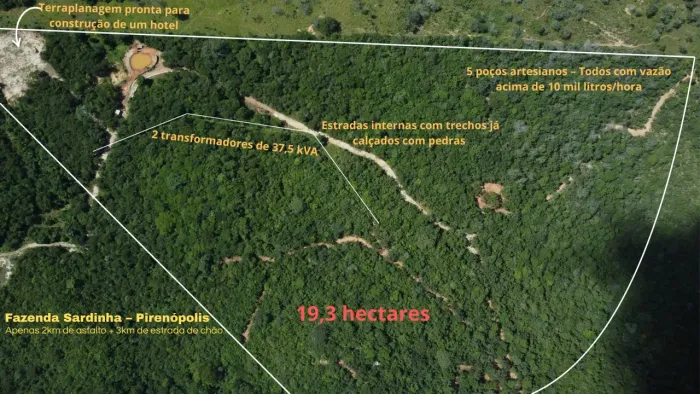 Chácara à Venda  Recanto do Vale Verde | Fazenda Sardinha - Pirenópolis / GO