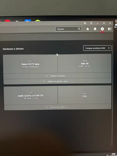 Computador gamer i3 9100f, RX 570