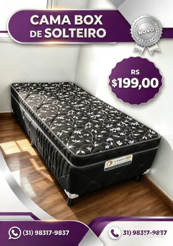 Cama box solteiro