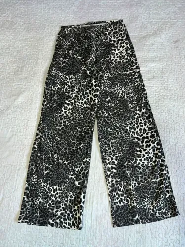 Calça Pangeia Wide leg Estampa Animal Print 