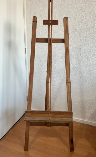Cavalete de madeira para pintura