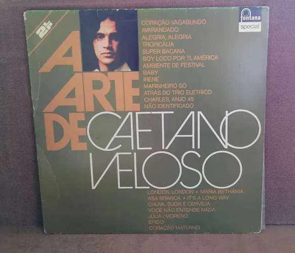 Lp Caetano Veloso - A arte de Caetano Veloso/Duplo/Capa Gatefold/1975/Ótimo estado