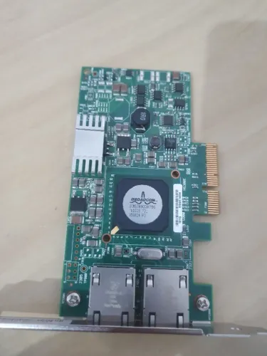Placa De Rede Rj45 Dell Broadcom 5709 1gb 2 Portas - 0f169g