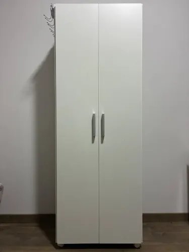 Armário Multiuso / Lavanderia Branco 1,90m - 2 Portas com Rodízios