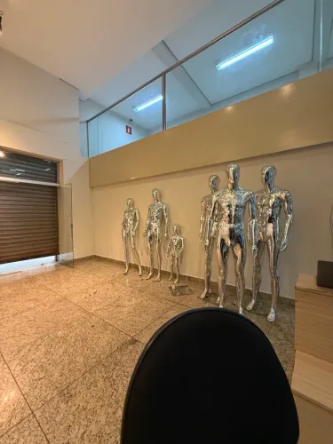 Kit com 6 Manequins Cromados Premium para Loja - Masculino, Feminino e Infantil