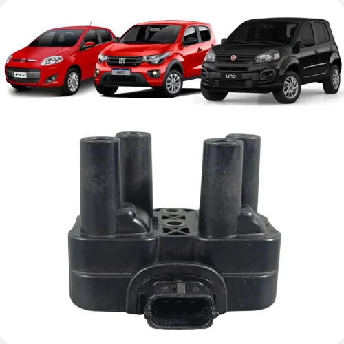 Bobina Ignição Fiat Mobi Palio Uno Vivace Fire Evo 2023