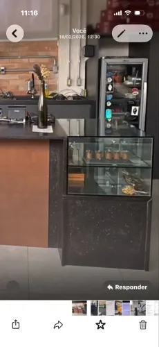 Vitrine de vidro 