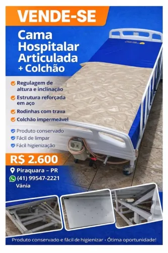 Cama hospitalar - retirar no locall