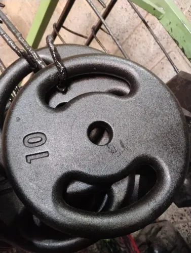Peso musculação anilha pintada 10kg