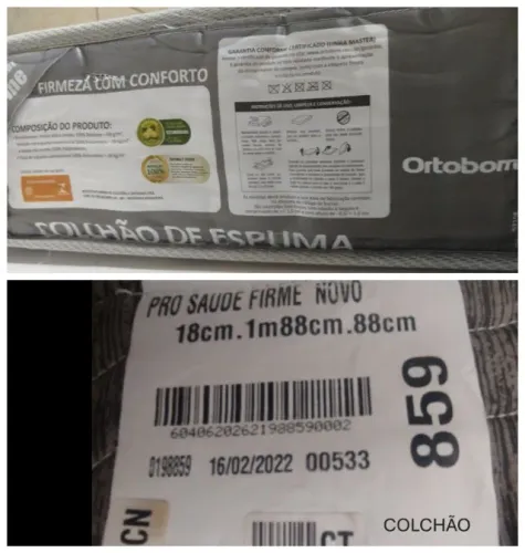 Colchão de espuma solteiro Ortobom