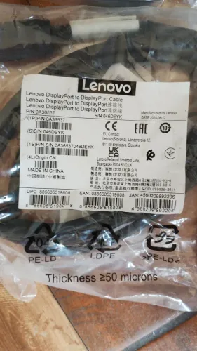 Cabos display Port 4k novo original Lenovo