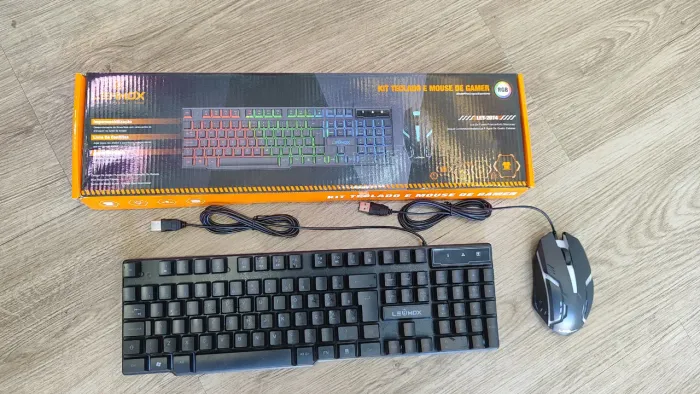 Teclado e mouse com fio na loja Supereletronicosjf 