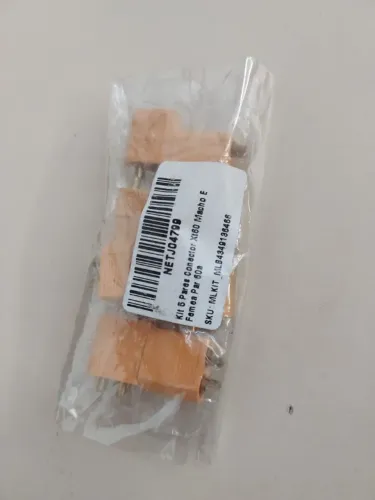 KIT 5 PARES CONECTOR XT60 MACHO E FEMEA PAR 60 A