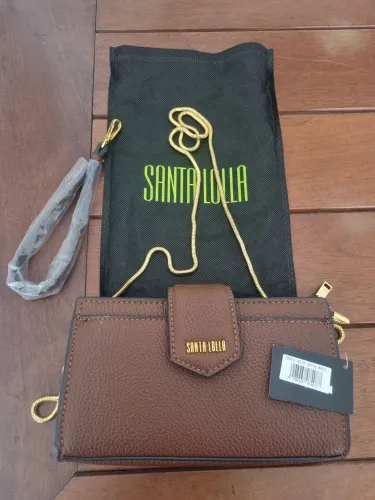 Bolsa clutch Santa Lolla sem uso