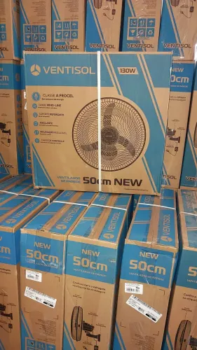 Ventilador de parede 50cm 130w Ventisol (Loja/Nova)