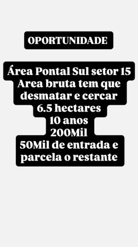 Arrendamento Pontal Sul Setor 15 10 anos