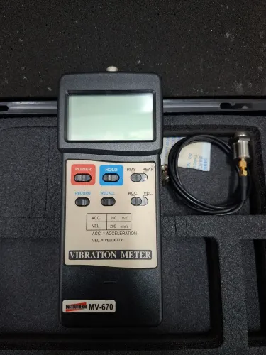 Medidor de Vibração Digital Instrutherm MV-670 + Sensor + Maleta - Manutenção Preditiva