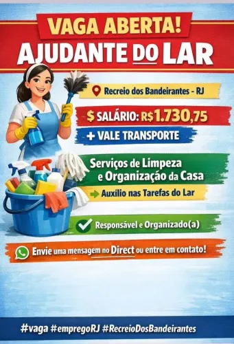 Auxiliar de Limpeza Doméstica 