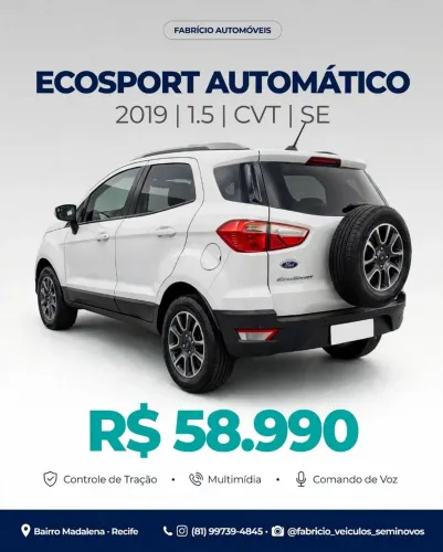 Ford Ecosport SE 1.5 12V Flex 5P Aut. 2020