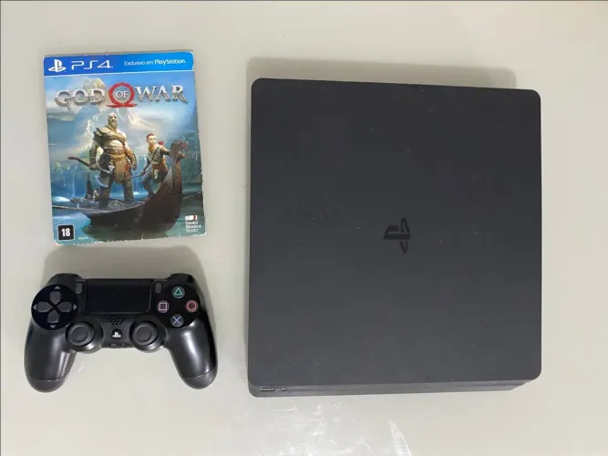 Playstation 4 Slim 500gb +1 Controles + Jogo