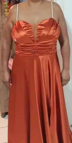 Vestido Terracota NOVO - Nunca Usado | Festa 15 Anos, Casamento, Formatura