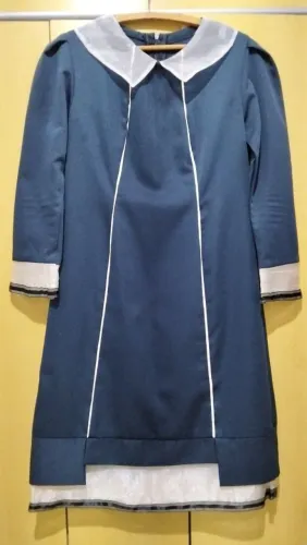 Vestido midi modelo de alta costura usado apenas duas vezes 