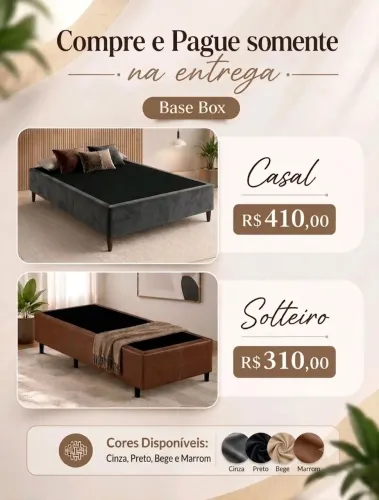 Base cama casal e solteiro 