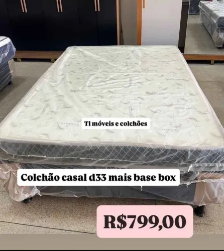 Colchão d33 casal mais base box