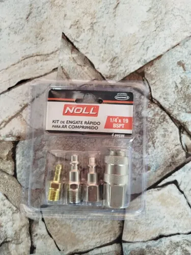 Kit Engate Rápido para Compressor Noll - 4 Peças (1/4)