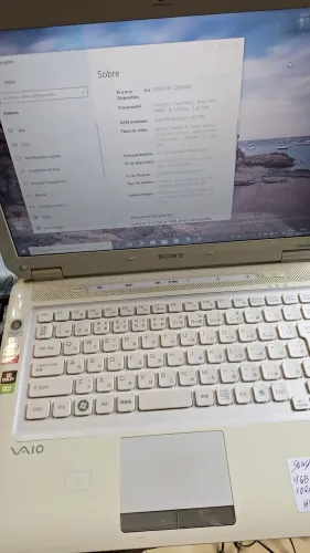 Sony vaio notebook cenário 2 Windows 10