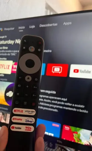 Telão smart TCL Android 50" com documento