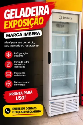 Freezer expositora 560L